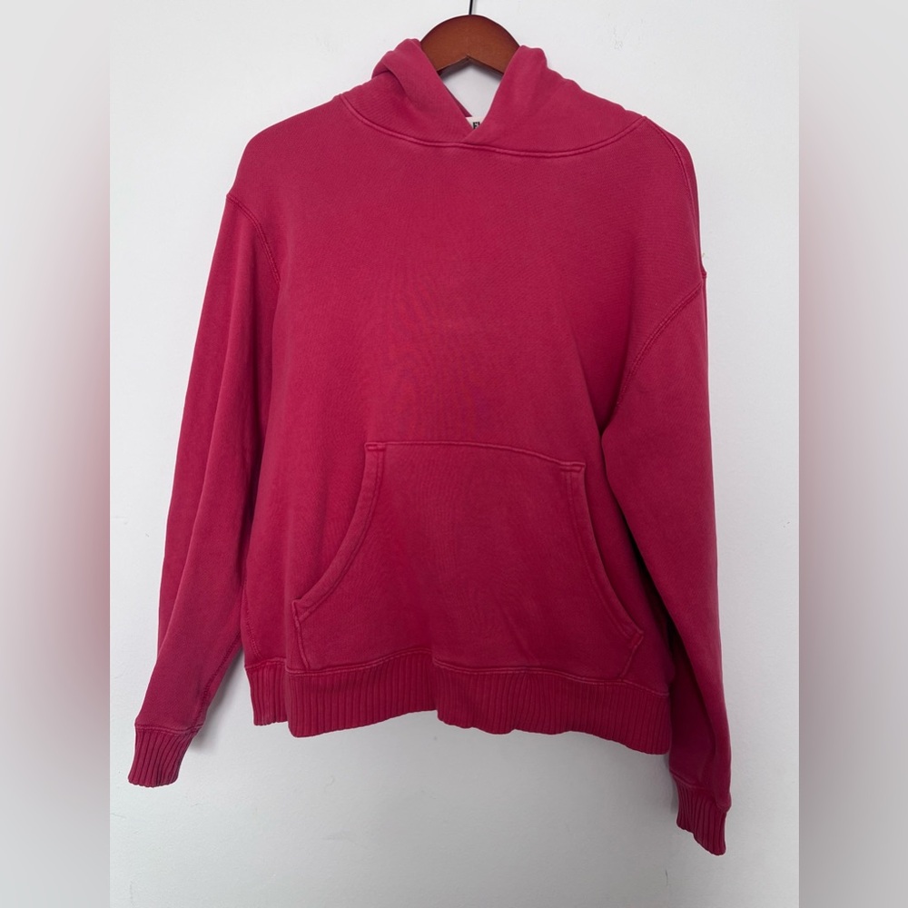 Elwood Unisex Washed Red  Hoodie